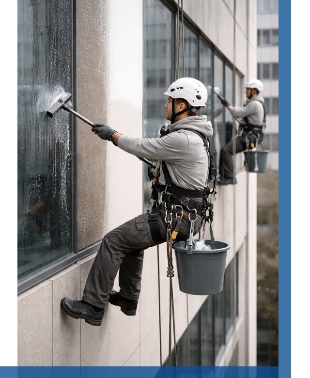 Мойка фасадов зданий в Евпатории под ключ от 369 р. | ВЫСОТНИК-Евп