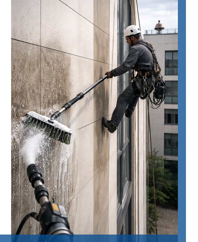 Мойка фасада из керамогранита в Евпатории от 316 р. | ВЫСОТНИК-Евп