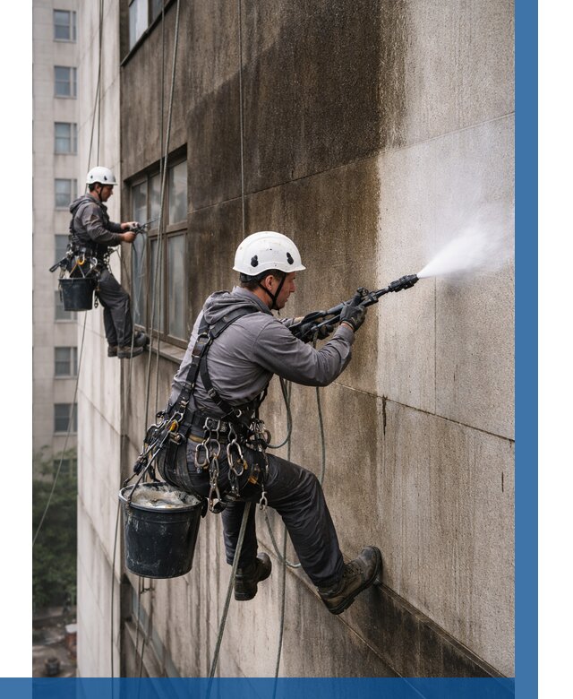 Очистка фасада от копоти в Евпатории от 263 р. | ВЫСОТНИК-Евп