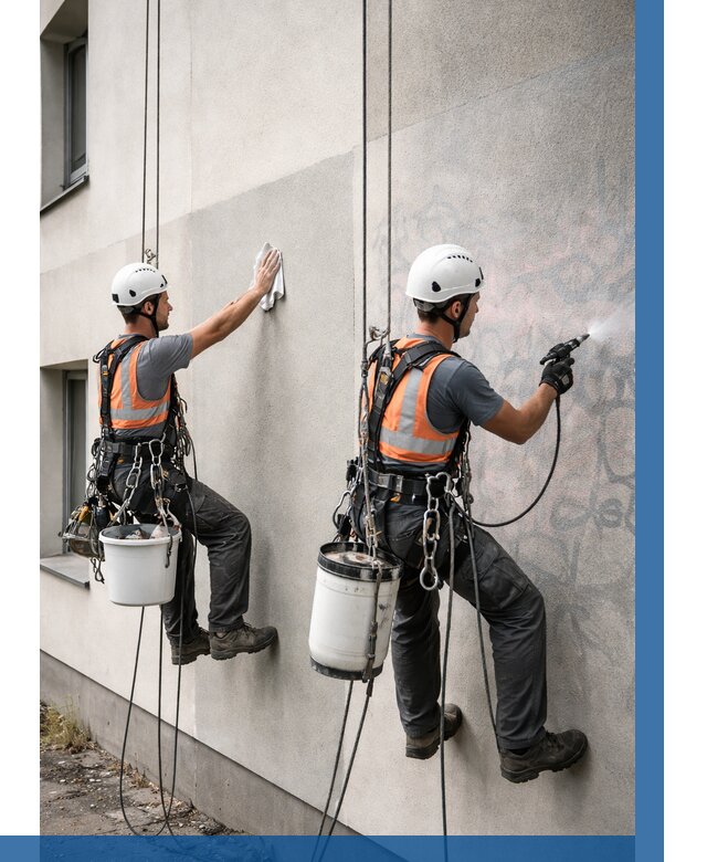 Антиграффити покрытие фасада в Евпатории от 632 р. | ВЫСОТНИК-Евп