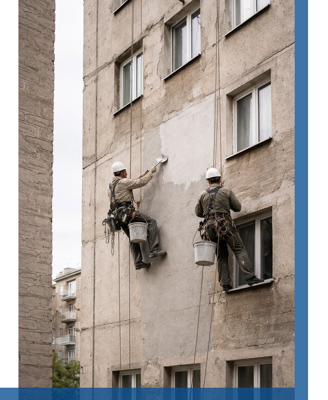 Косметический ремонт фасада в Евпатории от 1159 р. | ВЫСОТНИК-Евп