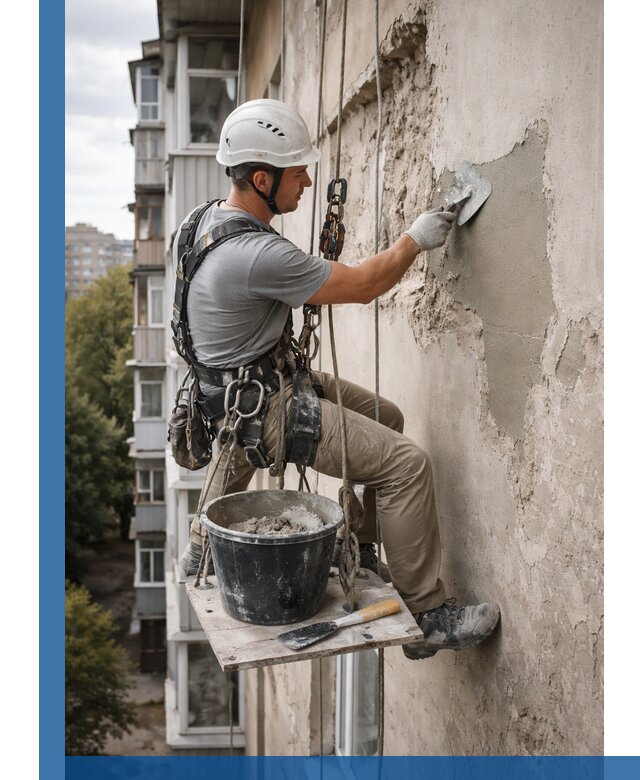 Восстановление фасадной штукатурки в Евпатории с гарантией качества