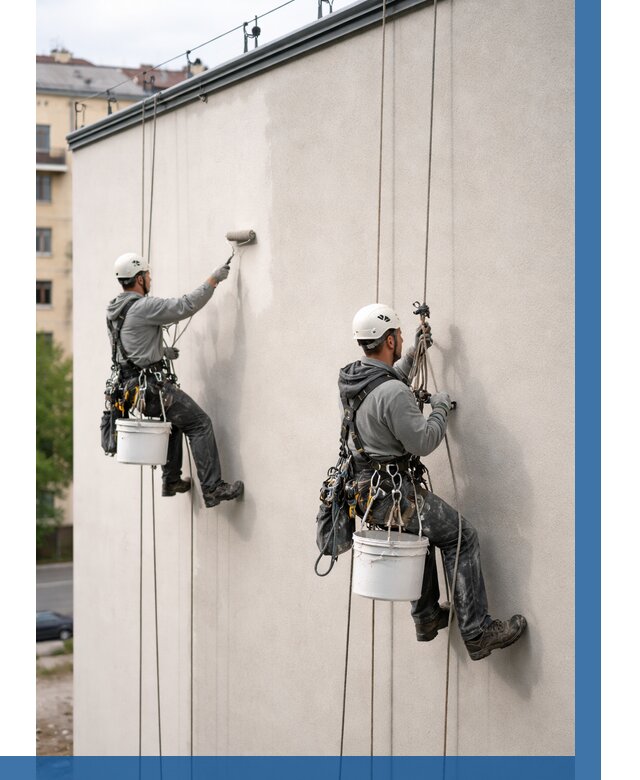 Покраска оштукатуренного фасада в Евпатории от 337 р. | ВЫСОТНИК-Евп