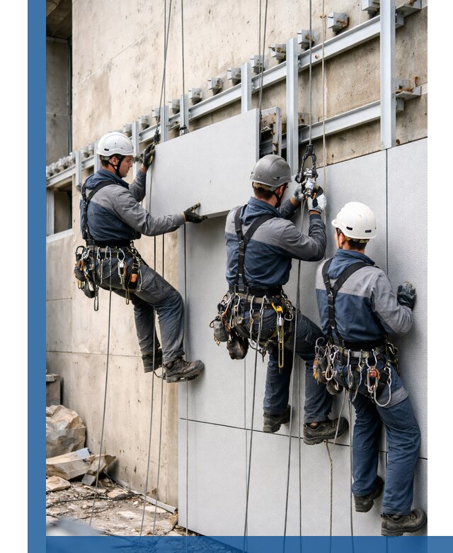 Монтаж вентилируемого фасада в Евпатории под ключ с гарантией качества