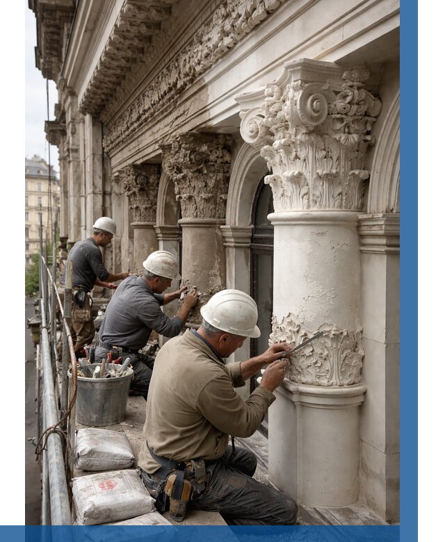 Реставрация фасадной лепнины в Евпатории от 2633 р. | ВЫСОТНИК-Евп