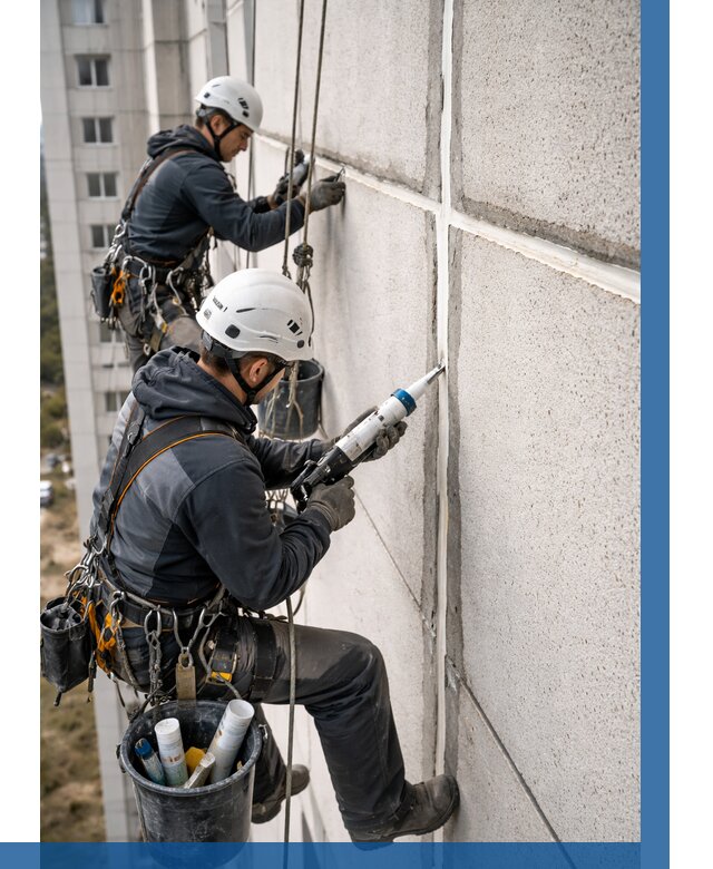 Герметизация межпанельных швов в Евпатории от 737 р. | ВЫСОТНИК-Евп