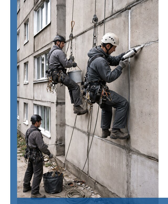 Герметизация межпанельных швов в Евпатории с гарантией герметичности