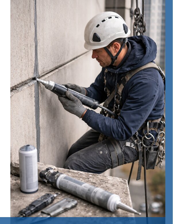 Вторичная герметизация швов в Евпатории от 474 р. | ВЫСОТНИК-Евп