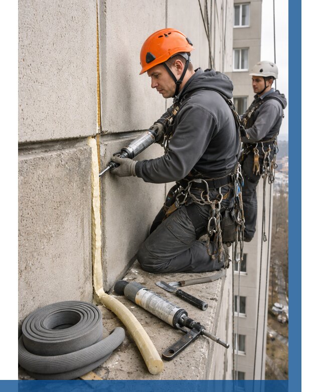 Теплый шов межпанельные швы в Евпатории от 737 р. | ВЫСОТНИК-Евп