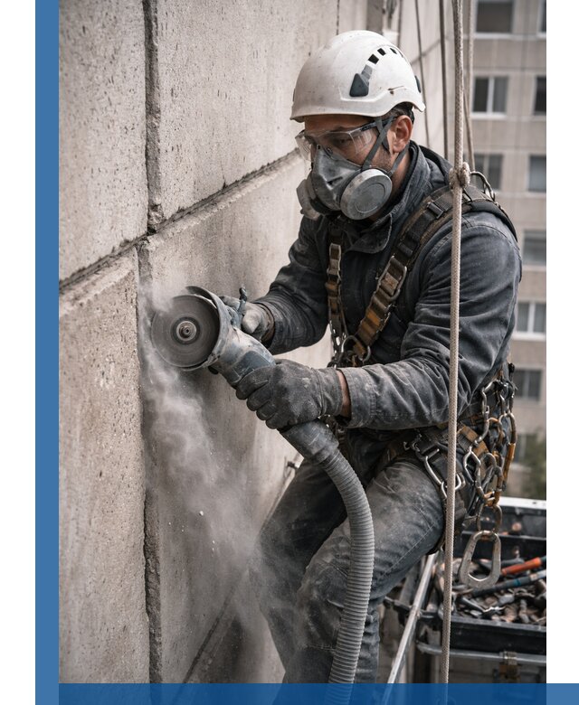 Штробление межпанельных швов в Евпатории качественно и быстро