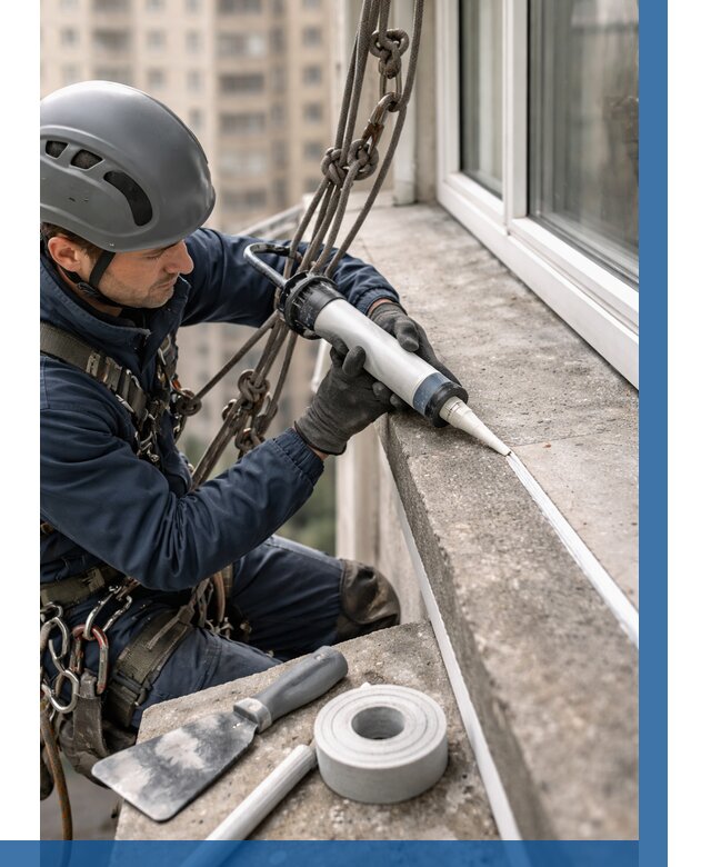 Герметизация балконного козырька в Евпатории от 4740 р. | ВЫСОТНИК-Евп