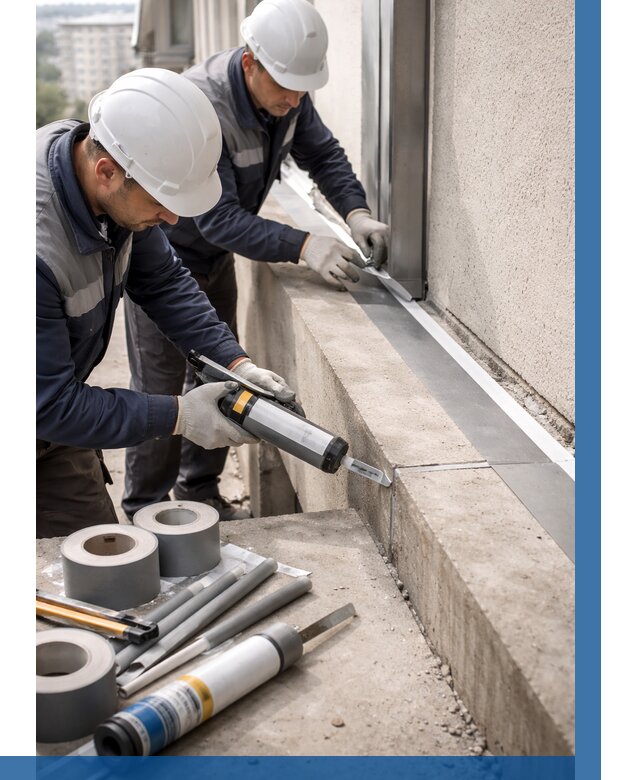 Герметизация примыкания балкона в Евпатории от 4740 р. | ВЫСОТНИК-Евп