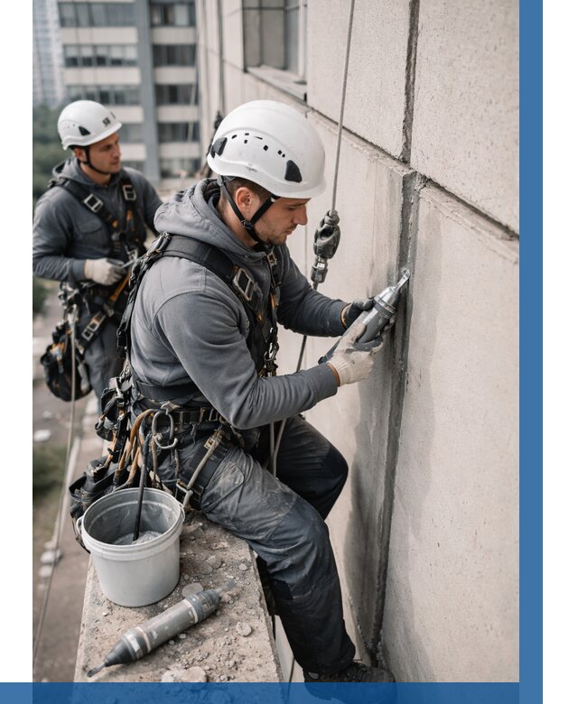 Ремонт деформационных швов здания в Евпатории от 1053 р. | ВЫСОТНИК-Евп