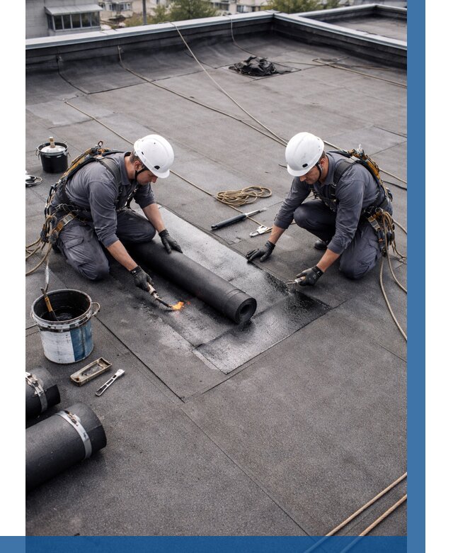 Ремонт мягкой кровли под ключ в Евпатории от 737 р. | ВЫСОТНИК-Евп