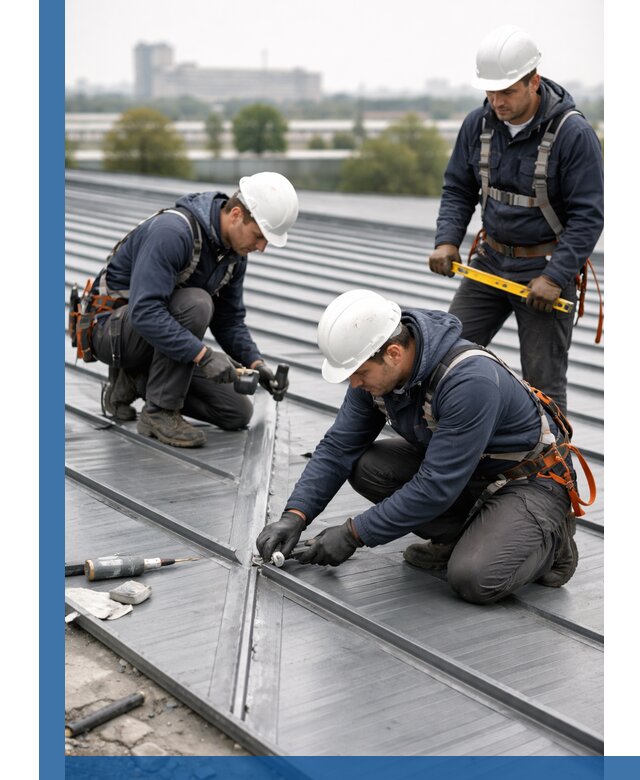 Ремонт фальцевой кровли в Евпатории срочно и качественно