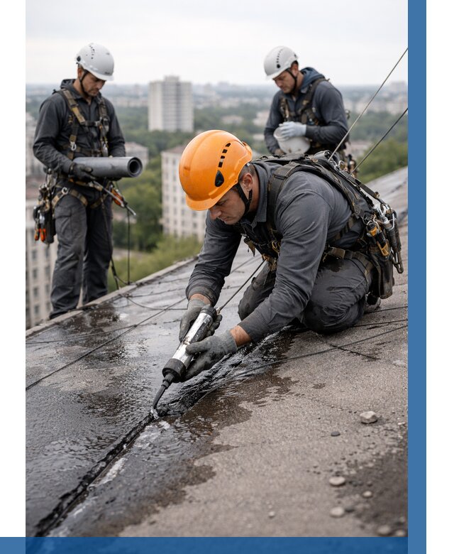 Устранение протечек кровли в Евпатории от 12640 р. | ВЫСОТНИК-Евп