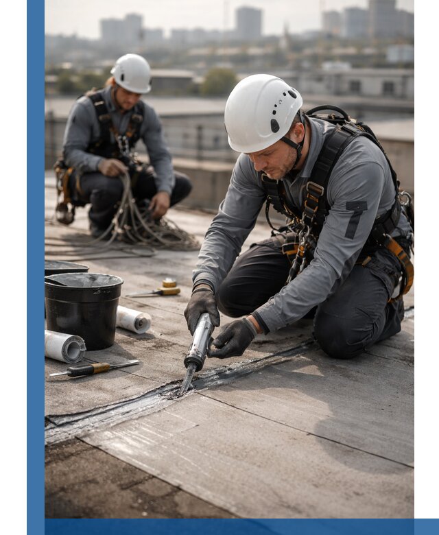 Аварийное и капитальное устранение протечек кровли в Евпатории