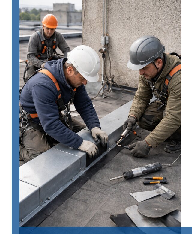 Ремонт кровельных примыканий в Евпатории профессионально