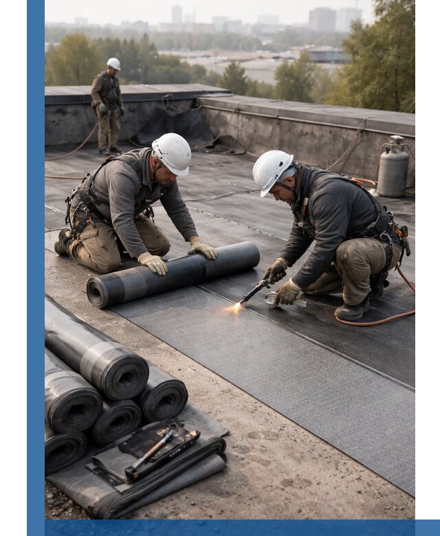 Монтаж мягкой кровли в Евпатории профессионально и надежно