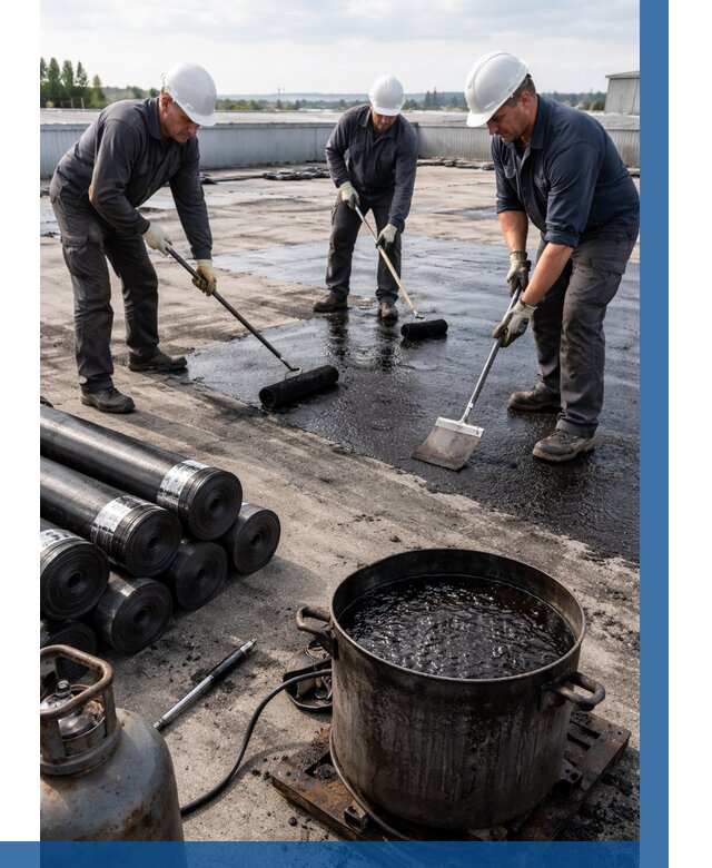 Гидроизоляция кровли мастикой в Евпатории от 632 р. | ВЫСОТНИК-Евп