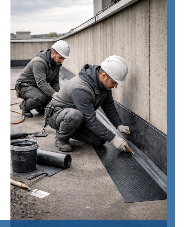 Гидроизоляция примыканий на кровле в Евпатории от 948 р. | ВЫСОТНИК-Евп