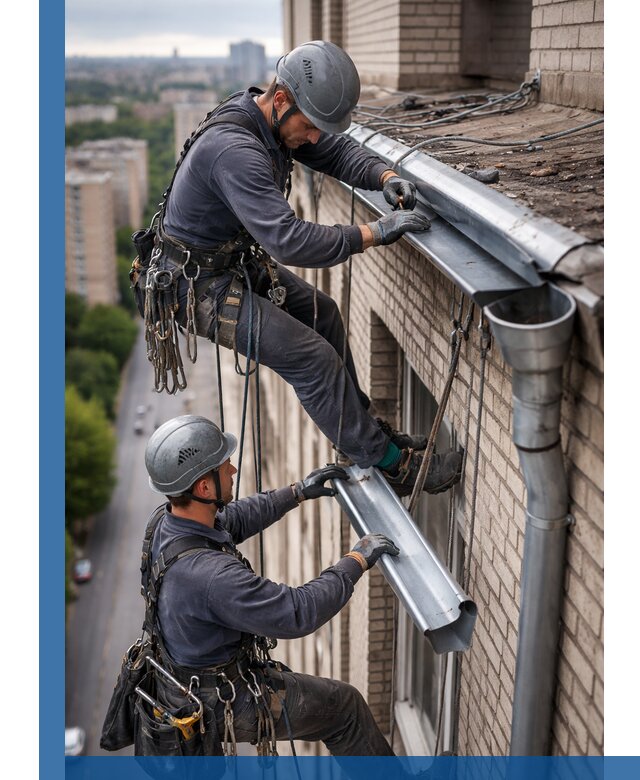 Ремонт водосточных желобов в Евпатории, быстро и качественно