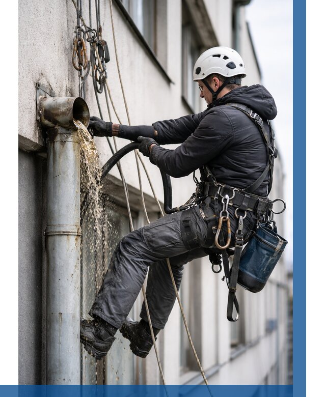 Прочистка водосточных труб в Евпатории от 3687 р. | ВЫСОТНИК-Евп