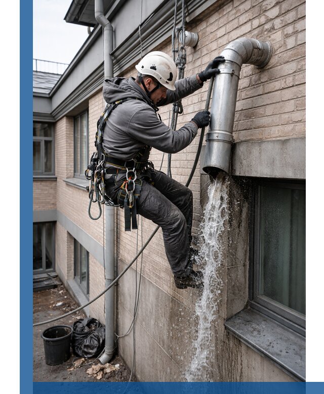 Профессиональная прочистка водосточных труб в Евпатории с гарантией