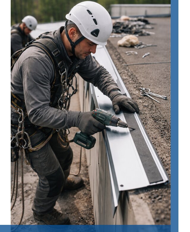 Монтаж капельника на кровле в Евпатории от 316 р. | ВЫСОТНИК-Евп