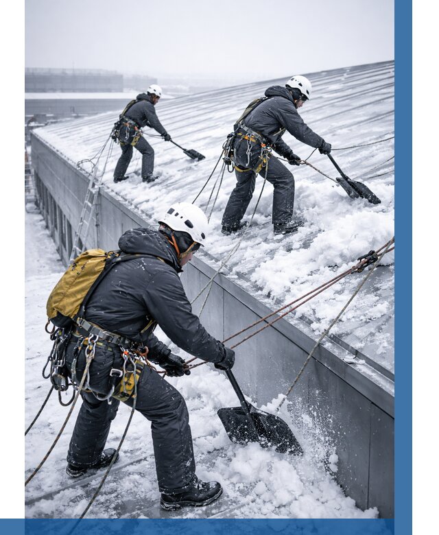 Очистка навесов от снега в Евпатории от 4740 р. | ВЫСОТНИК-Евп