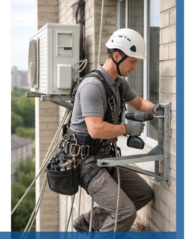 Установка кронштейнов кондиционера в Евпатории от 3687 р. | ВЫСОТНИК-Евп