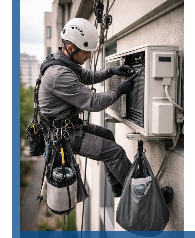 Обслуживание внешнего блока кондиционера в Евпатории профессионально