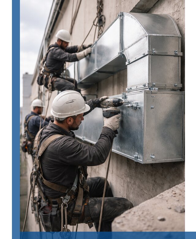 Профессиональный монтаж вентиляционных коробов в Евпатории под ключ