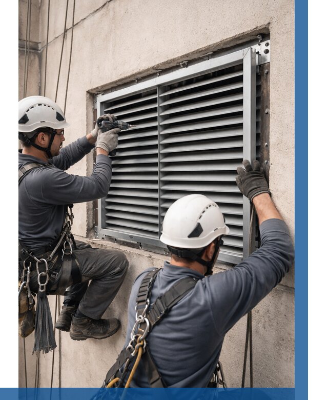 Монтаж вентиляционных решеток в Евпатории от 4740 р. | ВЫСОТНИК-Евп