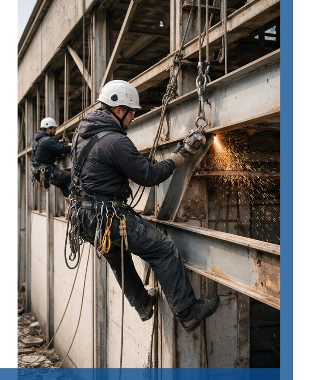 Демонтаж металлоконструкций на высоте в Евпатории от 6846р. |ВЫСОТНИК-Евп