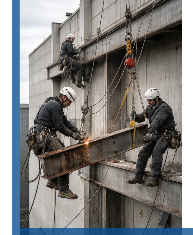 Демонтаж металлоконструкций на высоте в Евпатории под ключ