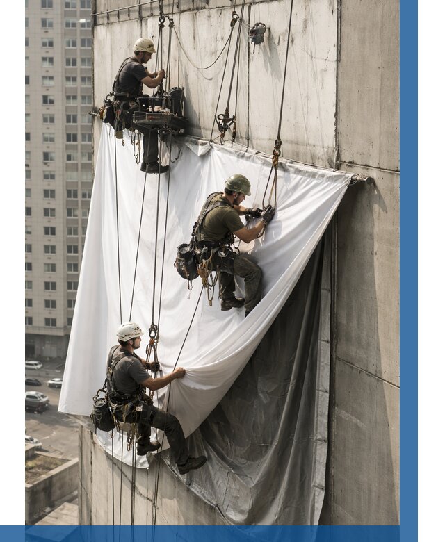 Замена баннерного полотна в Евпатории от 6846 р. | ВЫСОТНИК-Евп—заказать