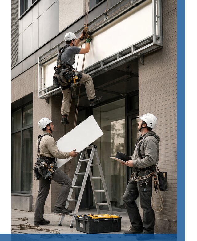 Монтаж светового короба в Евпатории от 6846 р. | ВЫСОТНИК-Евп