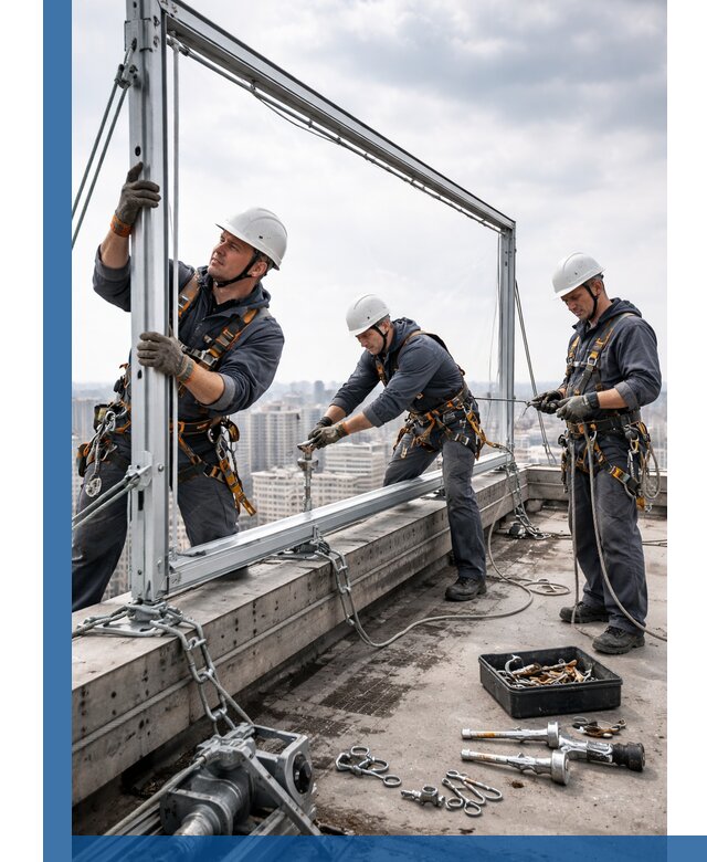 Монтаж крышных рекламных конструкций под ключ в Евпатории