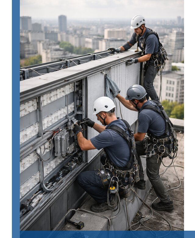 Профессиональное обслуживание крышной рекламы в Евпатории под ключ