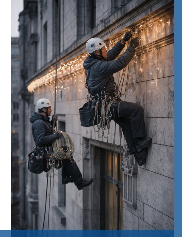 Монтаж новогодней иллюминации в Евпатории от 8953 р. | ВЫСОТНИК-Евп