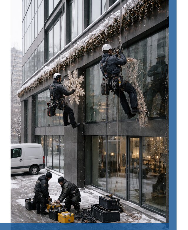 Демонтаж новогоднего оформления в Евпатории от 5793 р. | ВЫСОТНИК-Евп