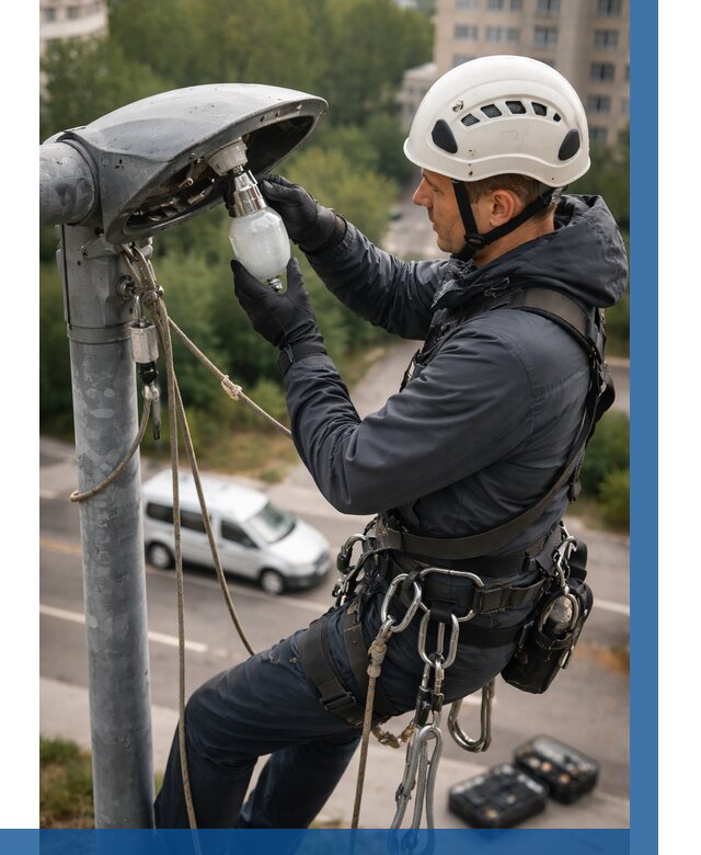 Замена ламп на высоте в Евпатории от 2633 р. | ВЫСОТНИК-Евп