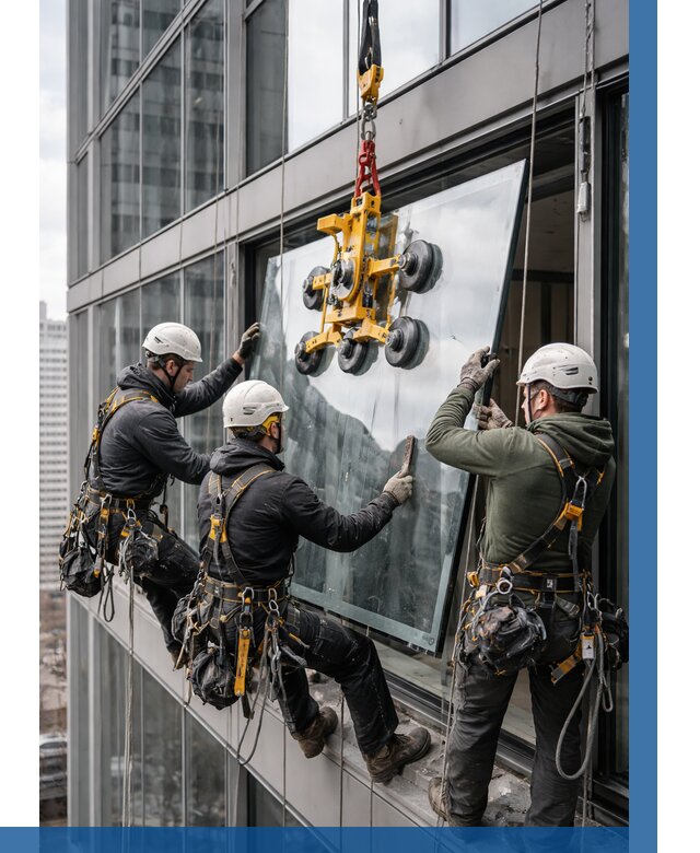 Фасадное остекление зданий под ключ в Евпатории от 10533 р. | ВЫСОТНИК-Евп