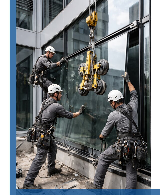 Структурное остекление фасадов в Евпатории монтаж и обслуживание