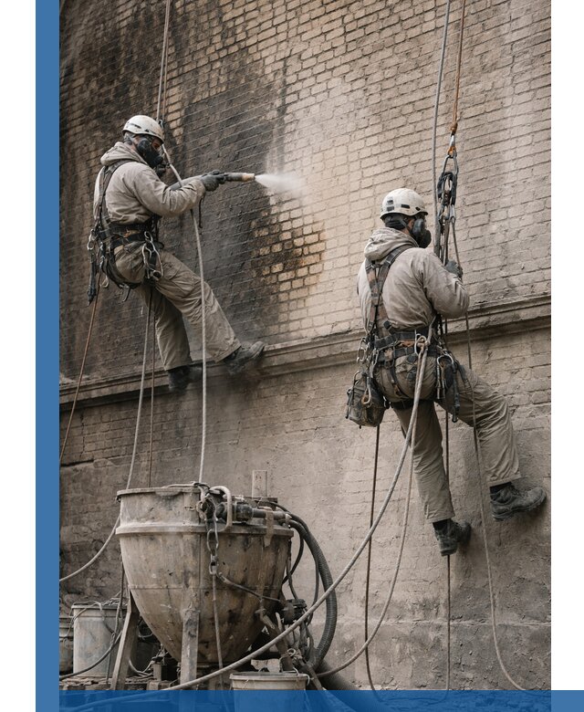 Пескоструйная очистка фасадов в Евпатории профессионально