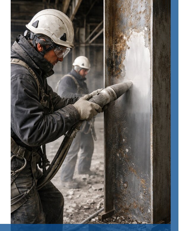 Удаление старой краски с металла в Евпатории от 474 р. | ВЫСОТНИК-Евп