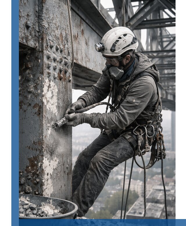 Удаление старой краски с металлических конструкций в Евпатории