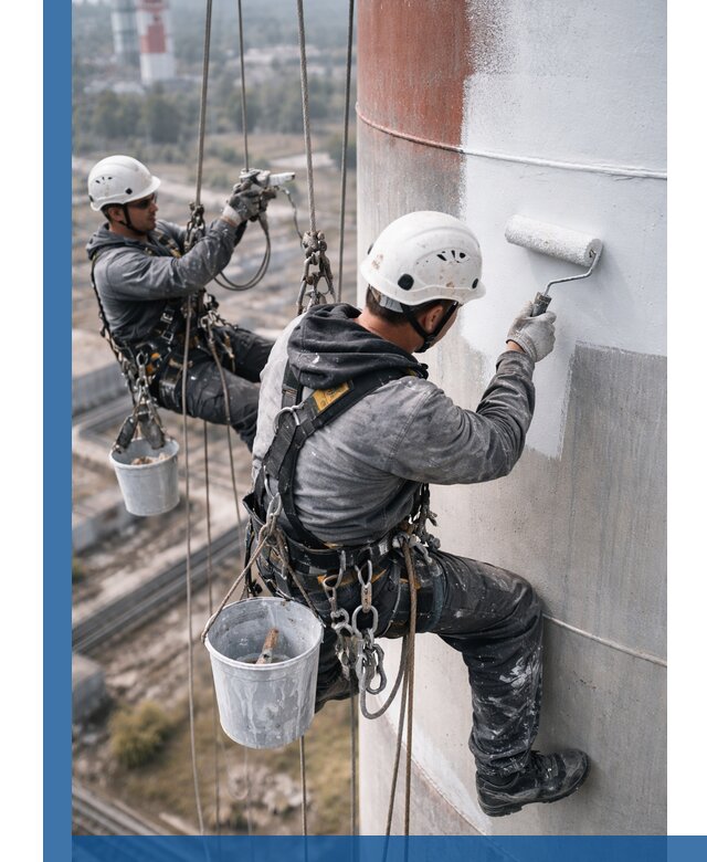 Покраска дымовых труб в Евпатории: антикоррозийная защита и восстановление