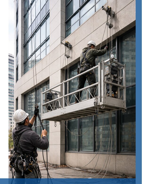 Монтаж и подъем фасадной люльки в Евпатории от 12640 р. | ВЫСОТНИК-Евп